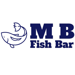 M B Fish Bar logo.